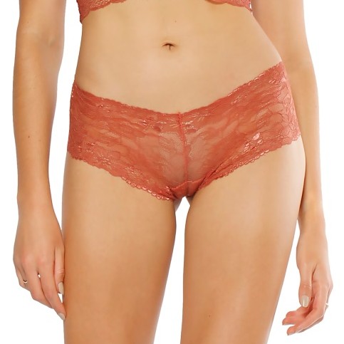 Women's Copper Chantilly Lace Boxer Without Elastics